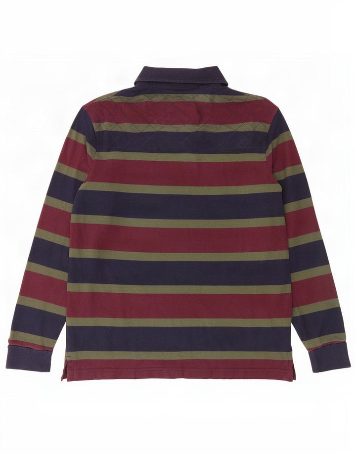 Camisa polo masculina de rugby Blue Harbor da Marks & Spencer pequena multicolorida