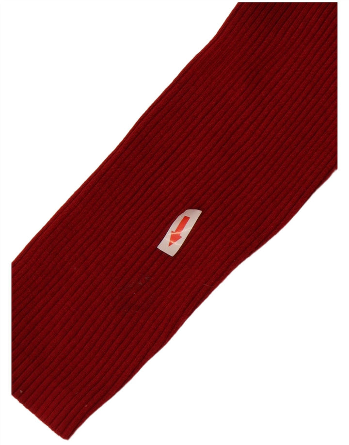 Suéter cardigã aberto grande John Lewis feminino Reino Unido 10 pequeno poliéster vermelho