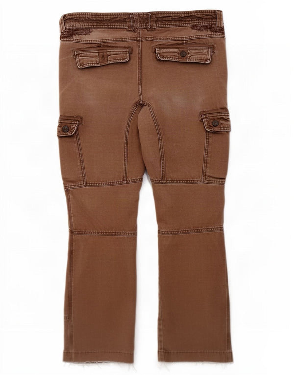 Carhartt Mens Crop Straight Cargo Calças W36 L26 Marrom