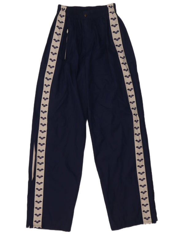 Arena Calça feminina gráfica impermeável média W28 L31 azul marinho poliamida