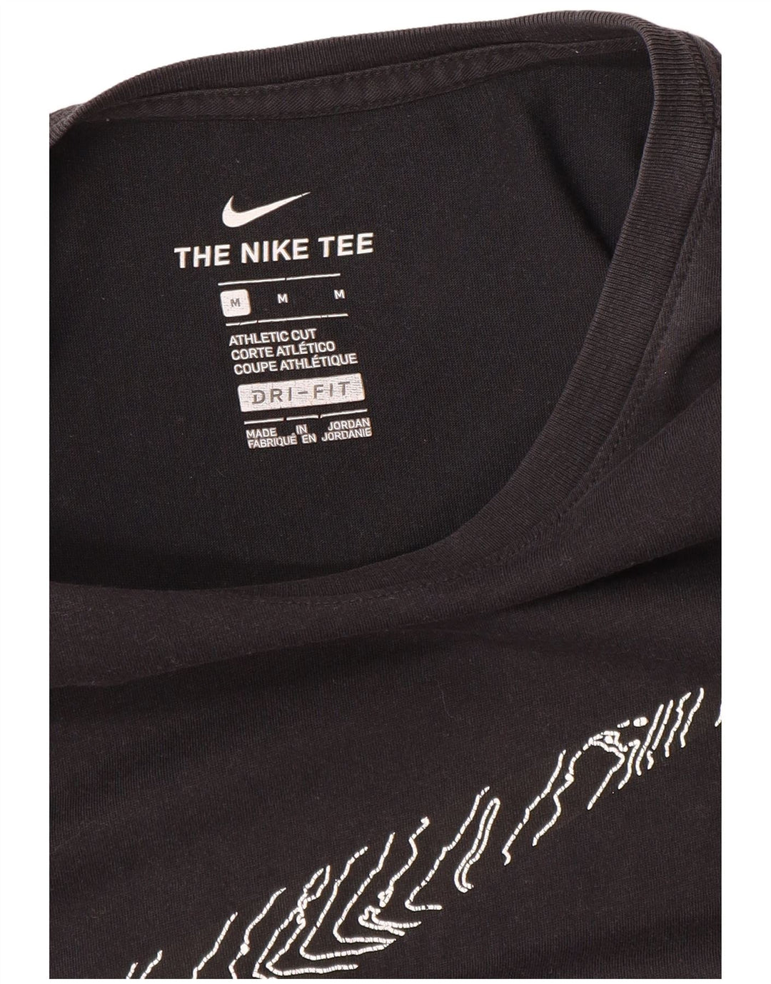 Camiseta Nike Masculina Athletic Cut Graphic Top Médio Preto