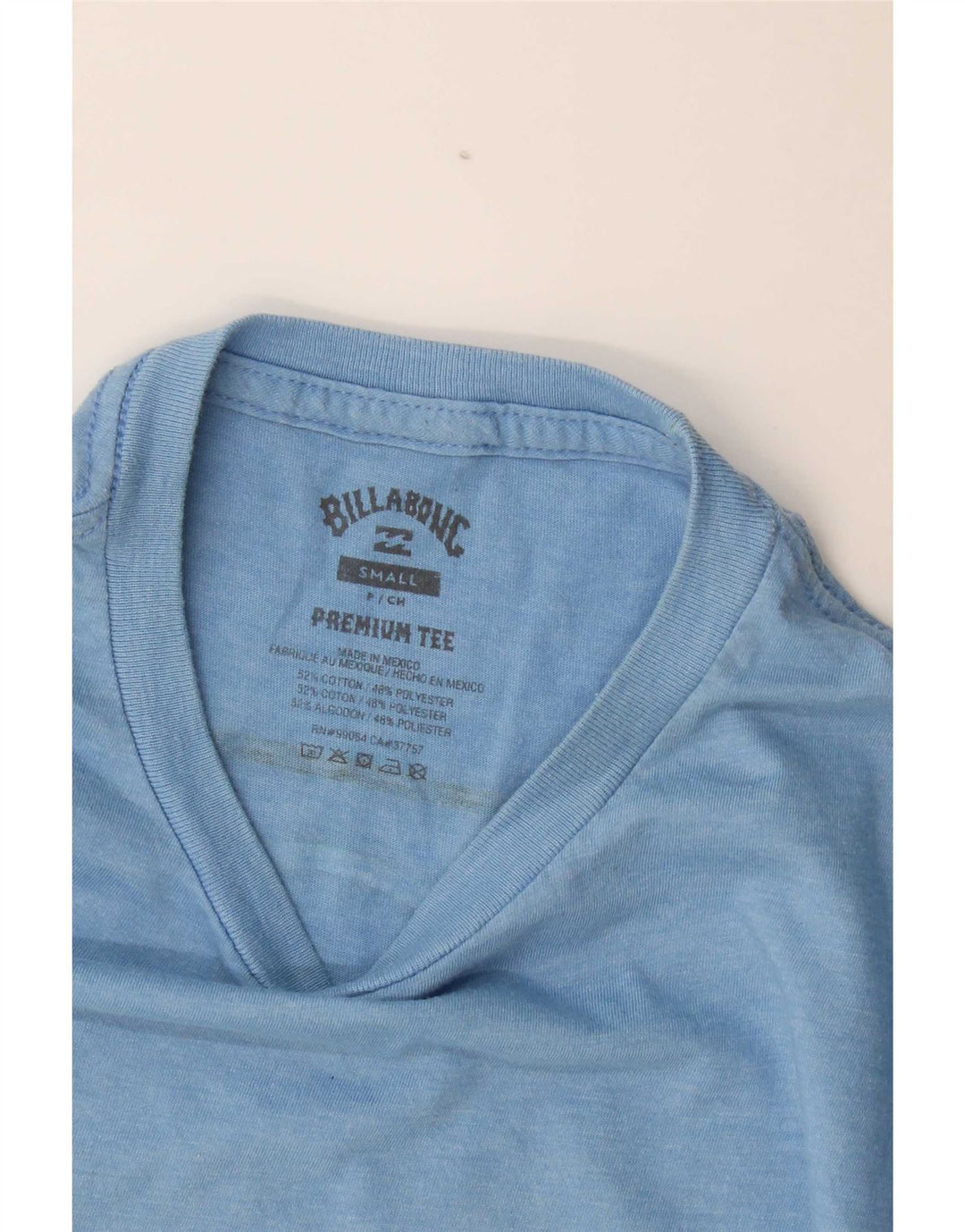 Camiseta gráfica masculina Billabong top pequeno algodão azul