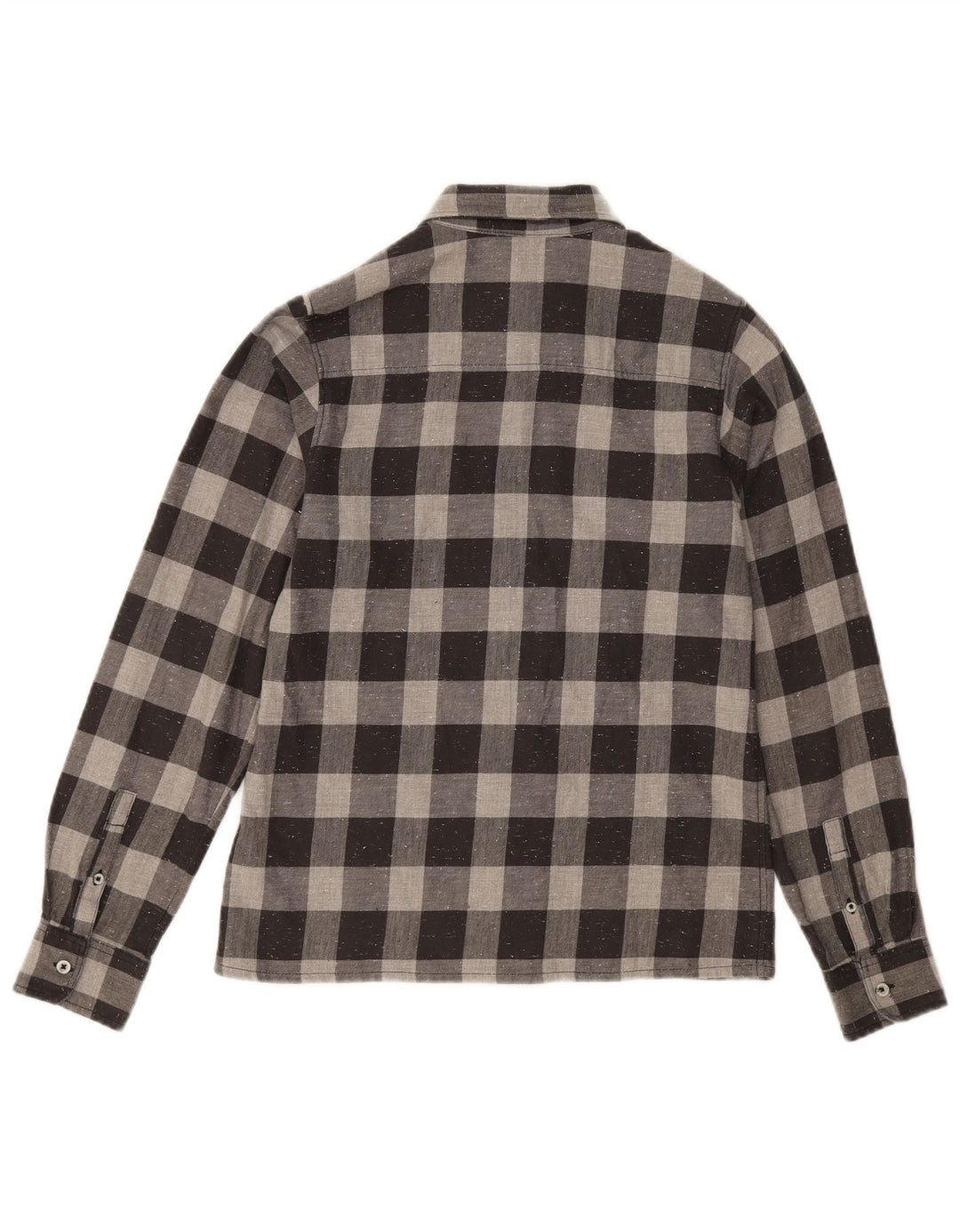 Camisa Timberland Meninos Flanela 13-14 Anos Pequeno Algodão Gingham Cinza