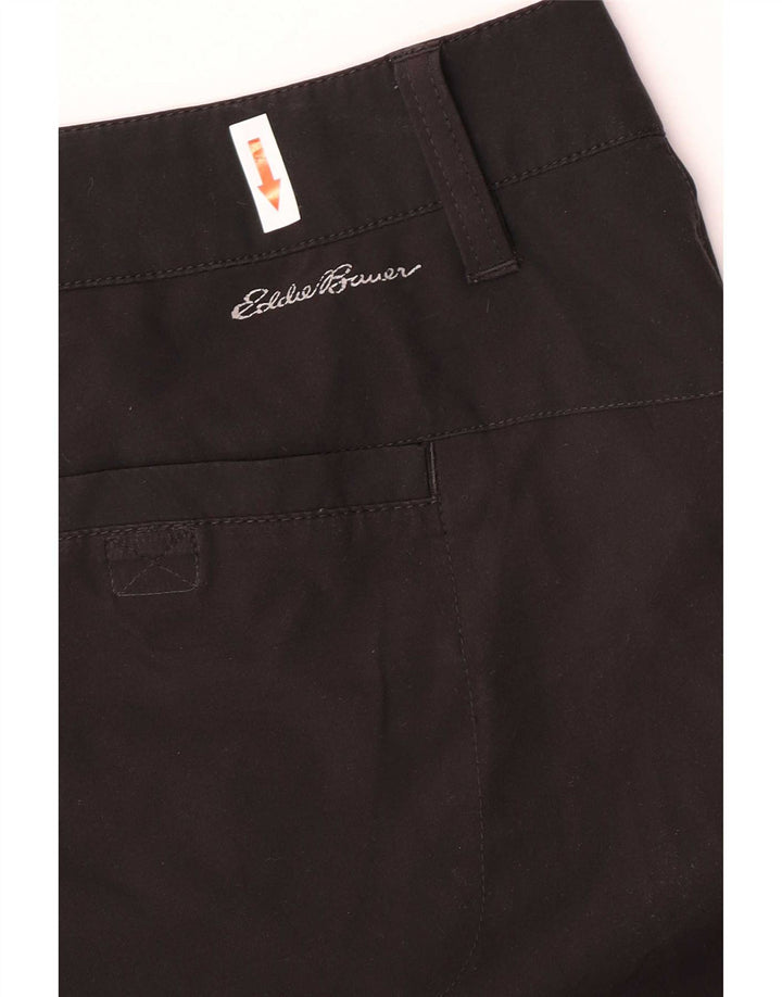 Eddie Bauer Shorts de caminhada feminino US 12 Grande W34 Poliéster preto
