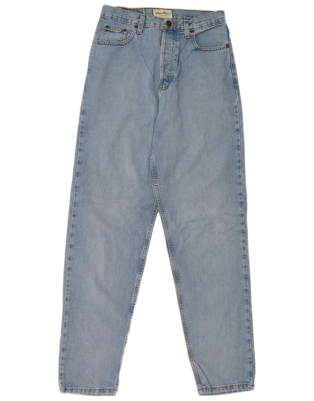 EDDIE BAUER Jeans Cônicos Femininos US 8 Médio W28 L33 Azul Algodão