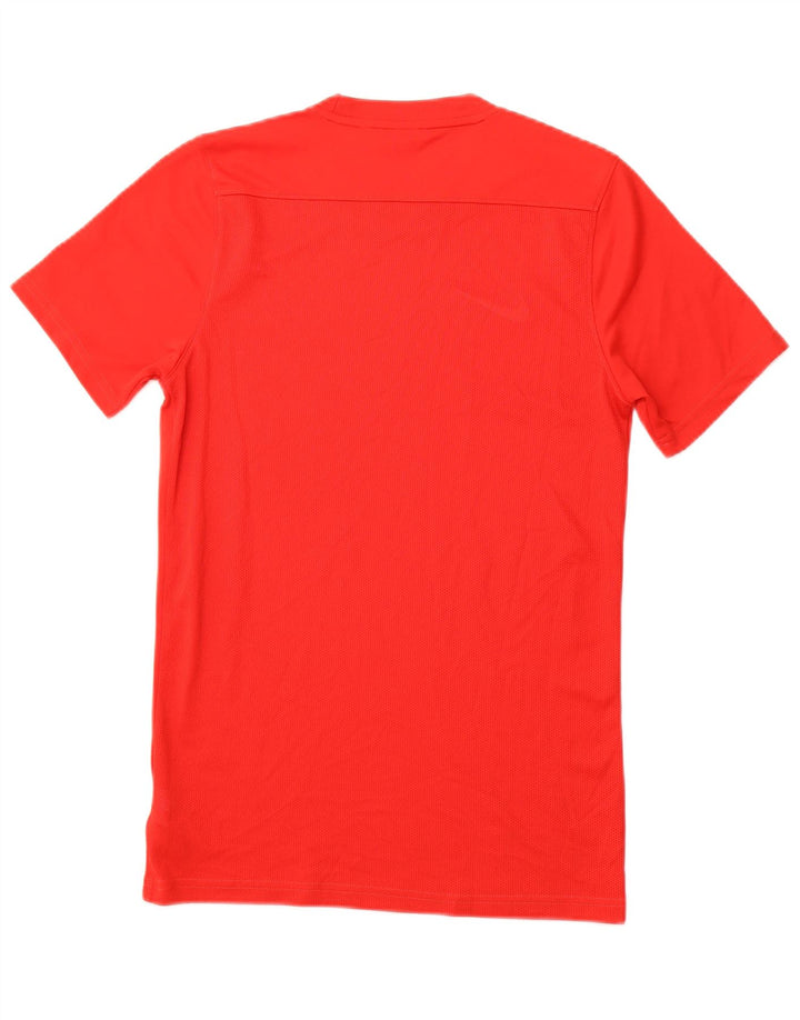 Camiseta masculina NIKE Dri Fit Top pequeno poliéster vermelho