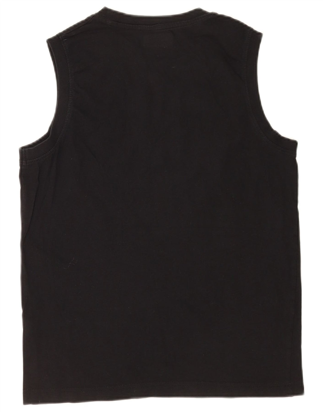 Kappa Mens Graphic Vest Top Médio Algodão Preto