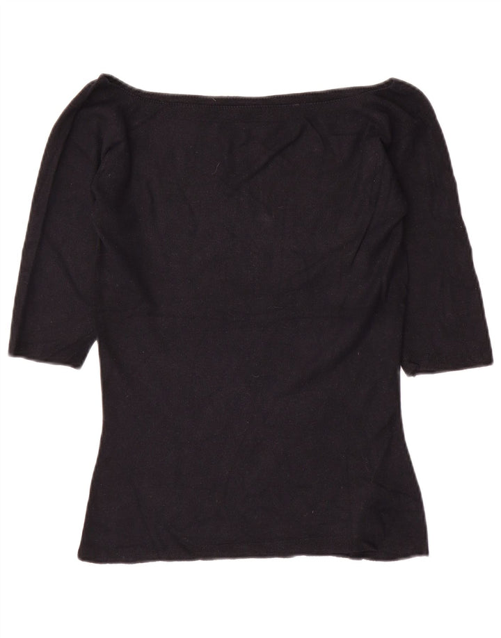 Blusa feminina Marks & Spencer UK 12 viscose preta média