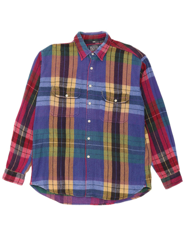 Camisa masculina de flanela Junior.D XL xadrez multicolorida