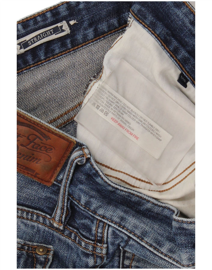 Calça jeans reta masculina Fat Face W30 L31 algodão azul