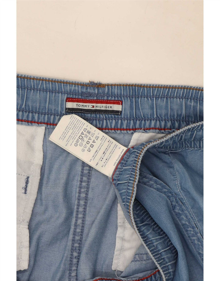 Minissaia feminina Tommy Hilfiger EUA 12 grande W36 algodão azul