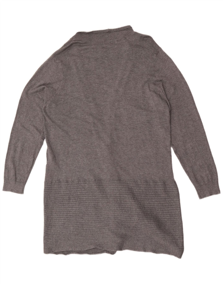 Suéter Marks & Spencer Feminino Autograph Longline Cardigan Reino Unido 16 Grande Cinza