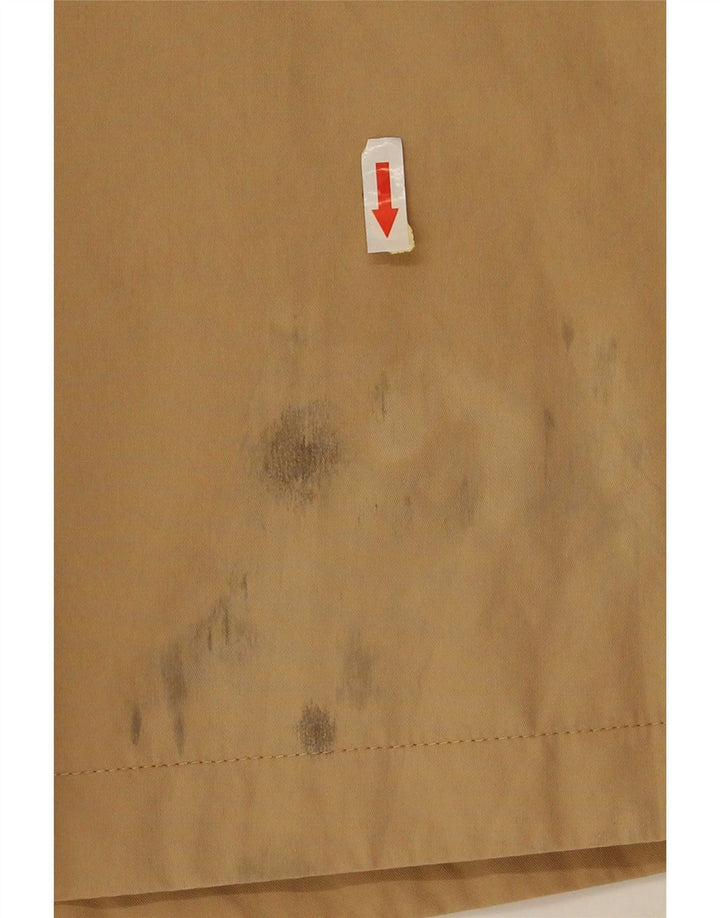 Casaco impermeável feminino White Stuff UK 14 algodão bege médio
