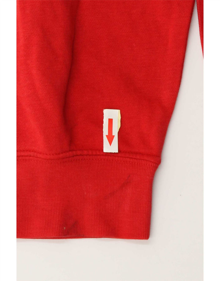 Nike feminino gráfico oversized moletom jumper UK 18 XL algodão vermelho