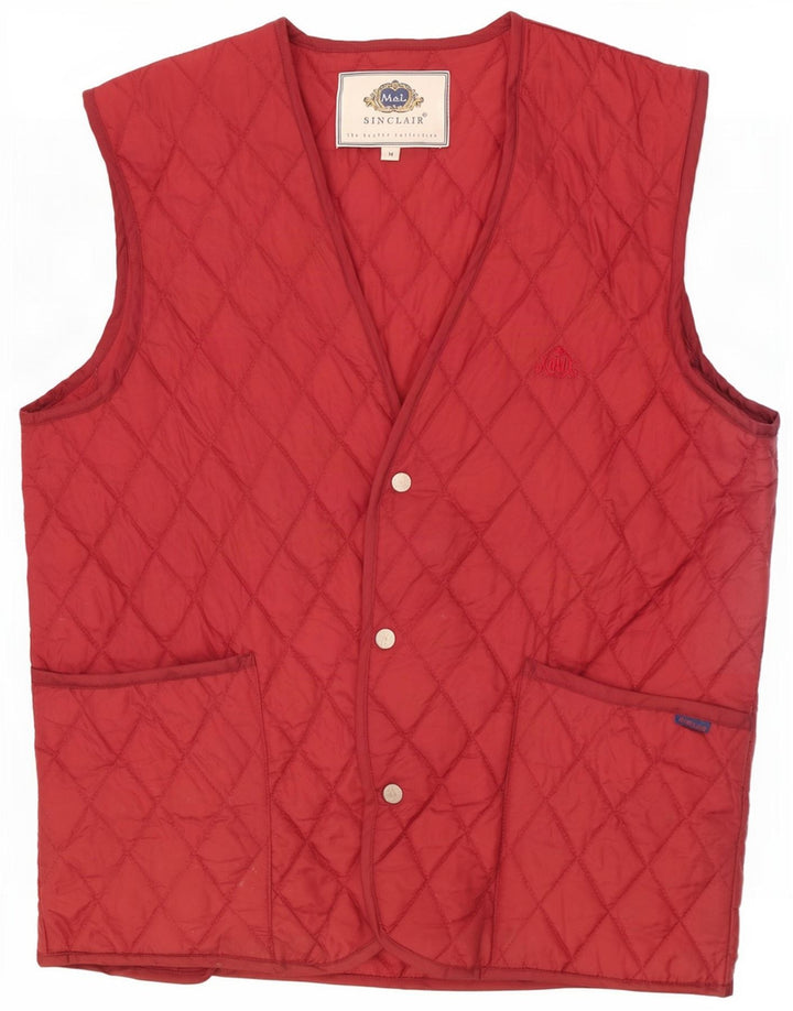 Colete acolchoado masculino Sinclair UK 38 Nylon médio Borgonha