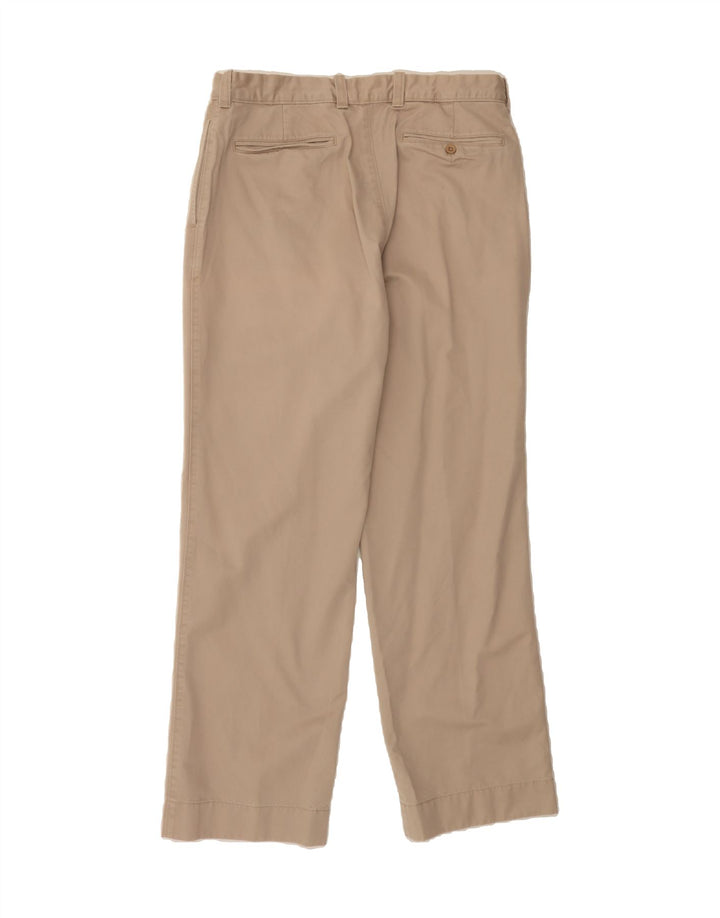 EDDIE BAUER Mens Straight Chino Trousers W36 L32 Beige Cotton Vintage Eddie Bauer and Second-Hand Eddie Bauer from Messina Hembry 