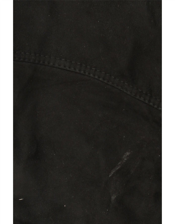 Jaqueta masculina vintage de shearling IT 50 grande shearling preto