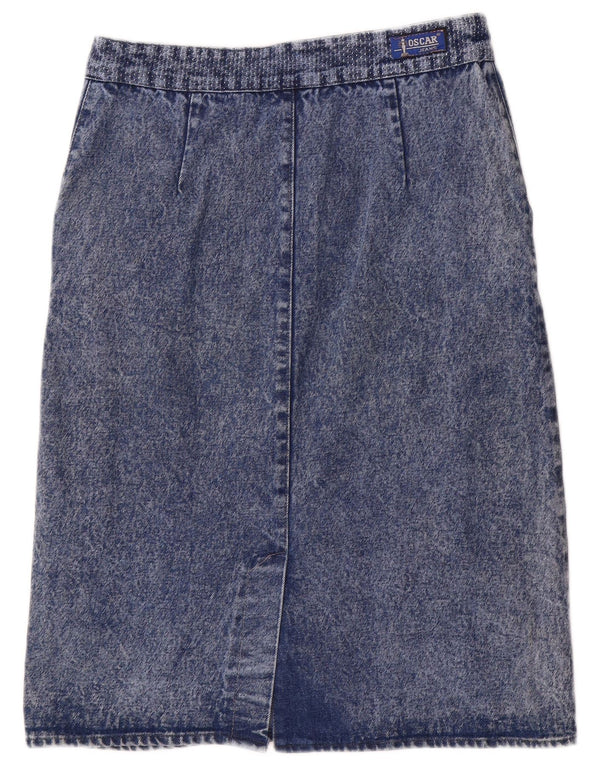 Saia jeans feminina vintage IT 44 médio W32 azul