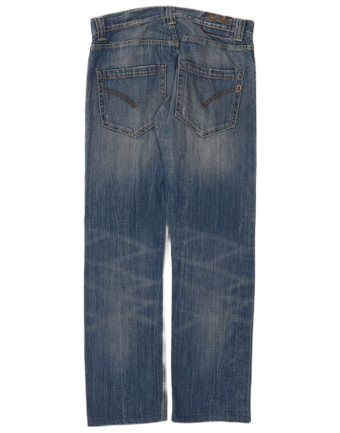 Dondup Jeans retos femininos desgastados W32 L30 algodão azul