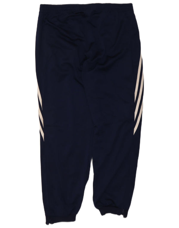Calça de treino masculina Adidas Joggers grande poliéster azul marinho