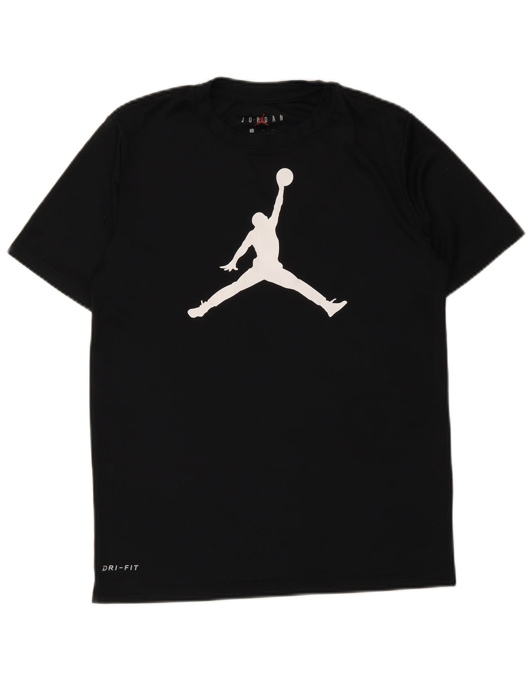 Camiseta Jordan Boys Dri Fit Graphic 12-13 anos grande poliéster preto