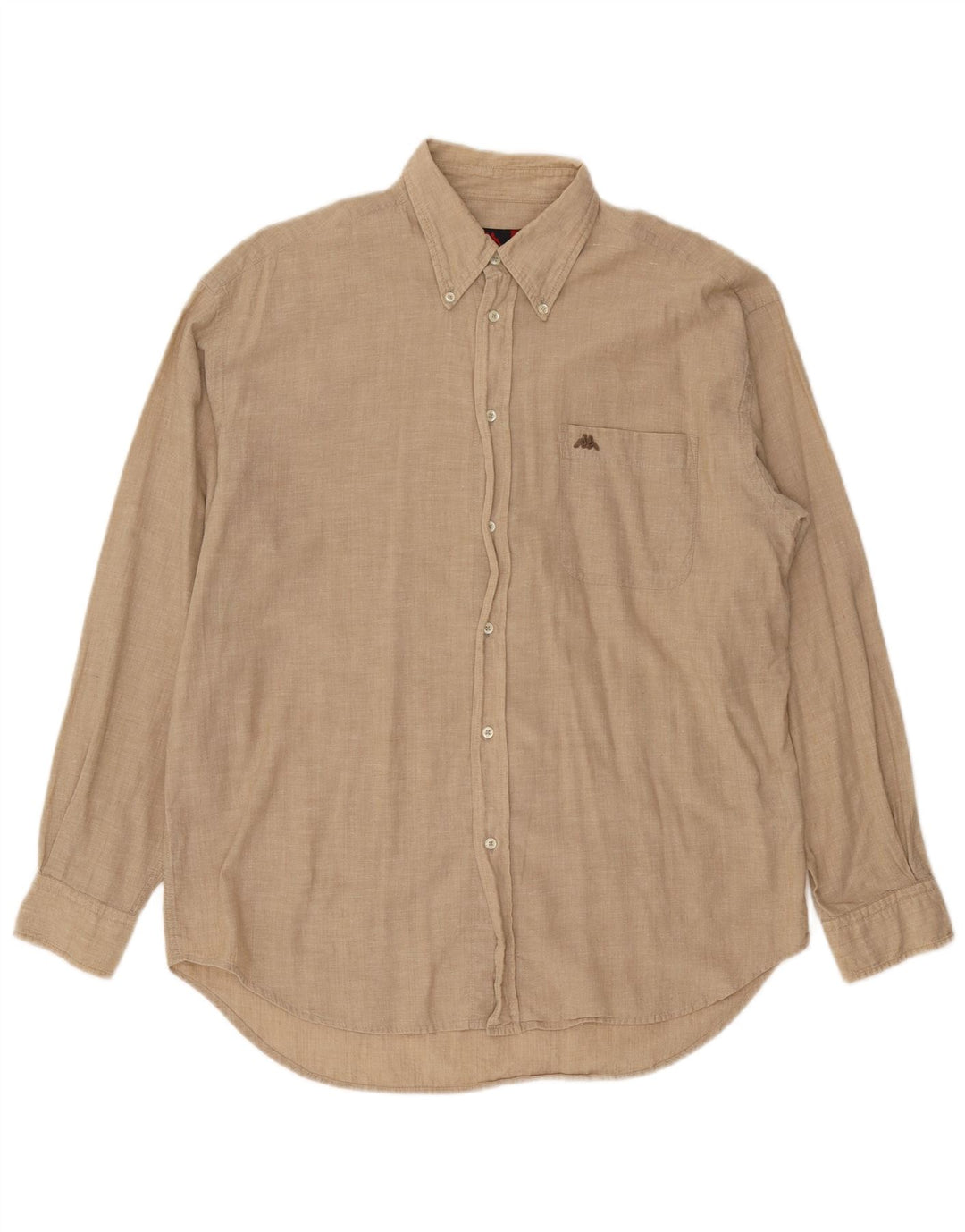 Camisa masculina Kappa grande algodão bege