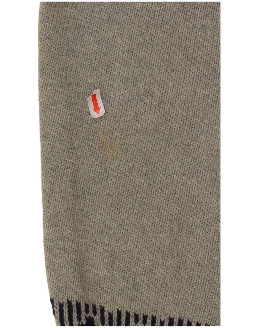 Suéter cardigã masculino NAUTICA cinza médio Fair Isle algodão