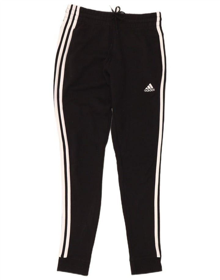 ADIDAS Calças de treino femininas Joggers UK 4/6 XS Preto Algodão