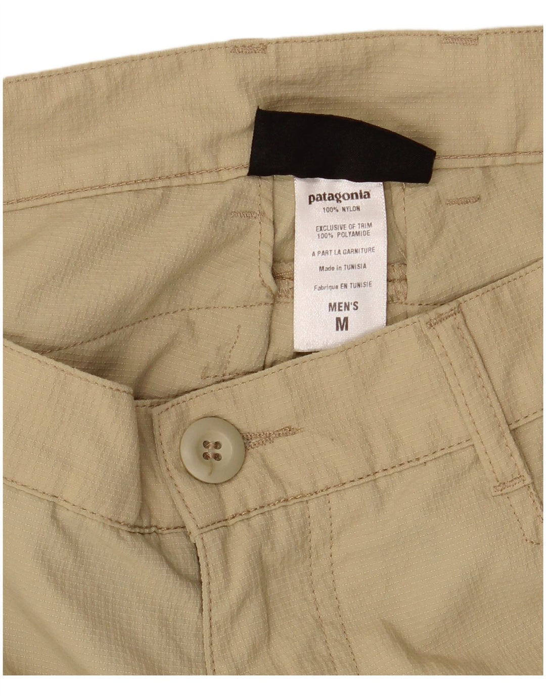 Patagonia Mens Cargo Shorts Médio W32 Nylon Bege