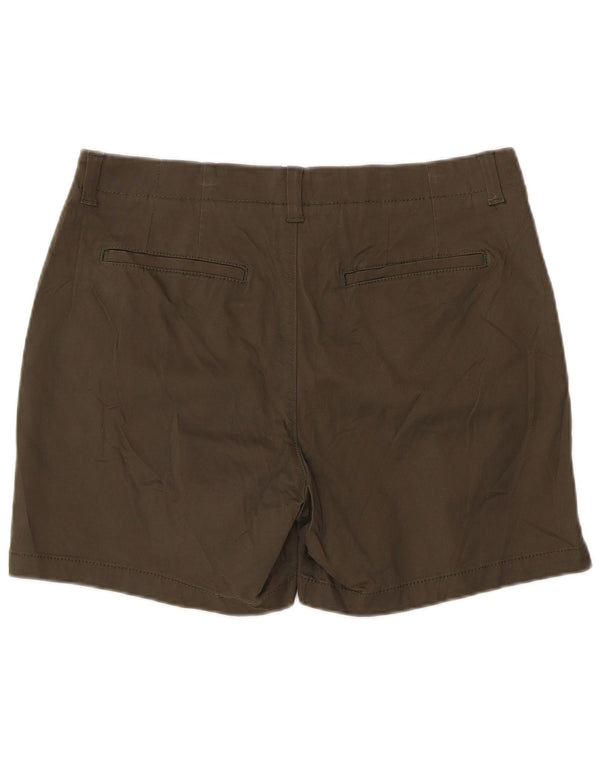 Shorts feminino Lee de cintura média com ajuste regular US 14 XL W36 algodão cáqui