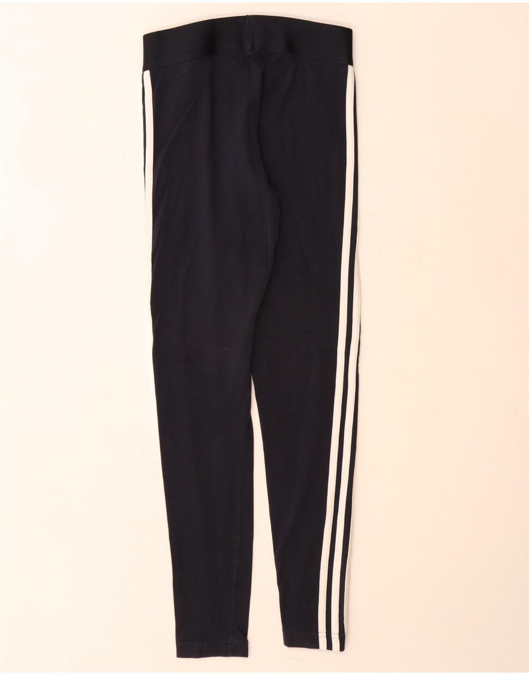 Leggings Adidas Femininas UK 8/10 Pequenas Azul Marinho Algodão