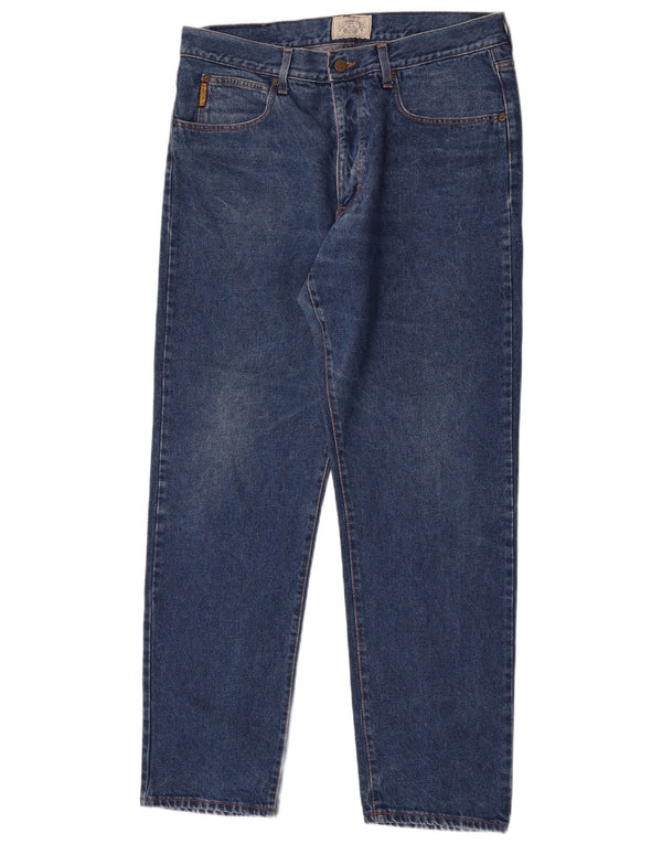 Calça jeans reta masculina Armani W38 L33 azul