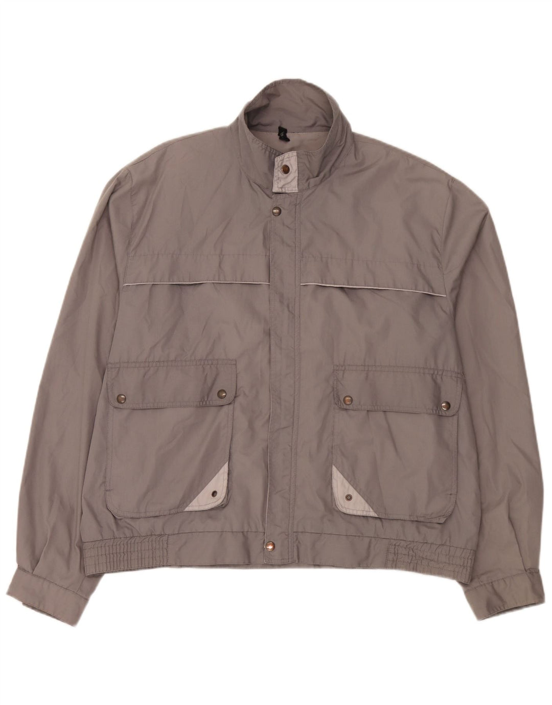 Jaqueta bomber masculina C&A IT 58 4XL cinza Colourblock poliéster
