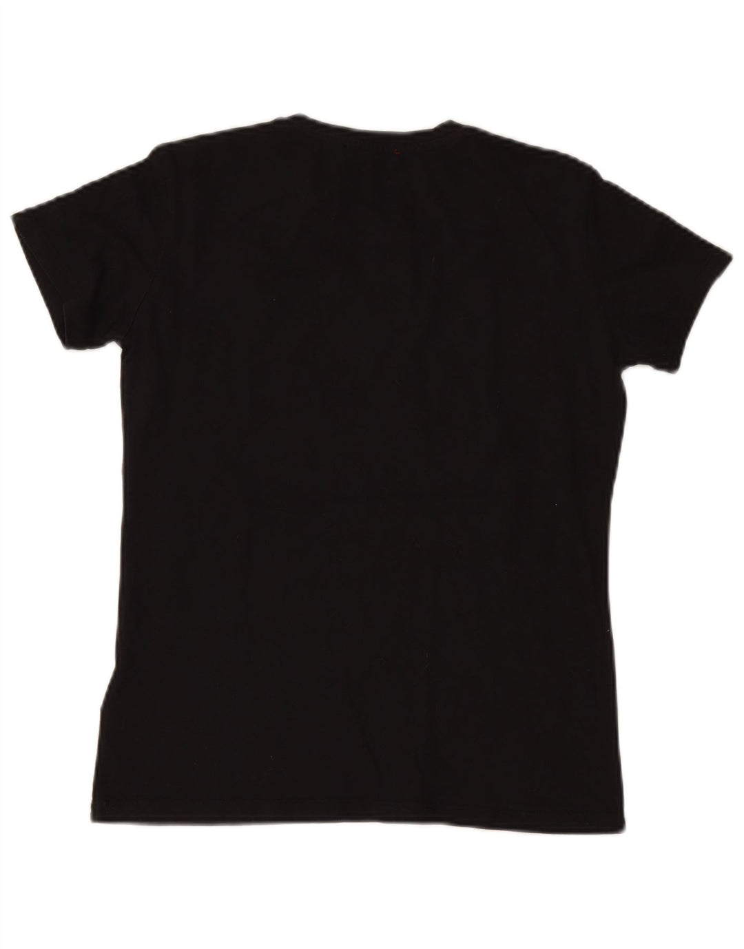Camiseta feminina gráfica GUESS UK 12 algodão preto médio
