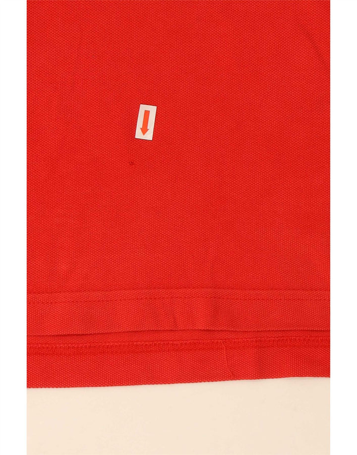 Camisa Polo Masculina Adidas Pequena Algodão Vermelho