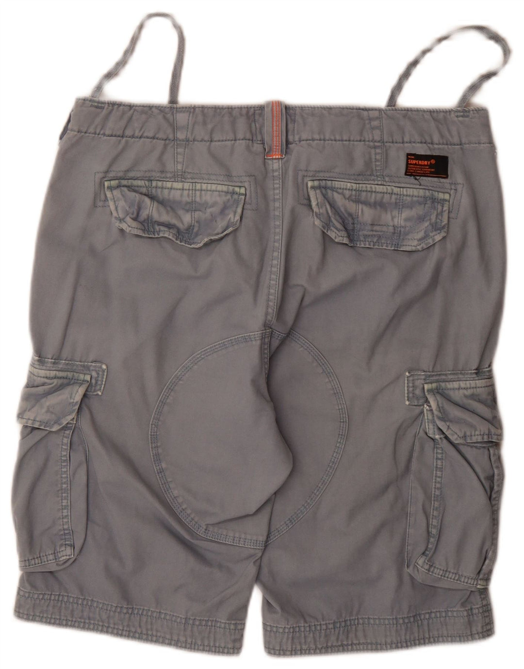 Superdry Mens Cargo Shorts W36 Grande Algodão Azul