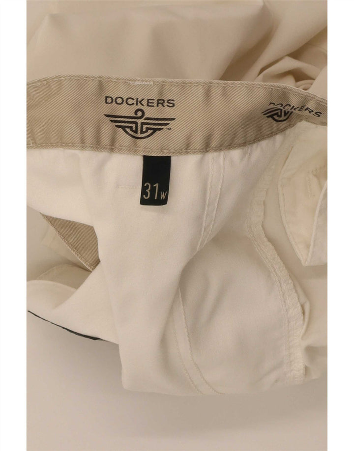 Calça capri feminina Dockers reta W31 L22 branco