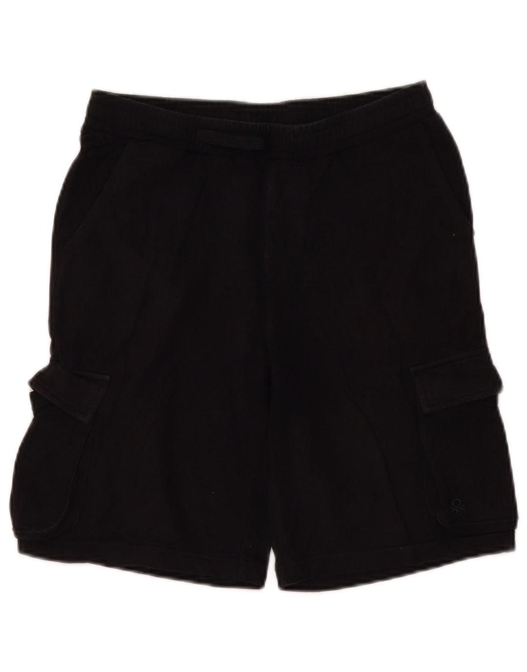Shorts esportivos masculinos Benetton pequenos pretos