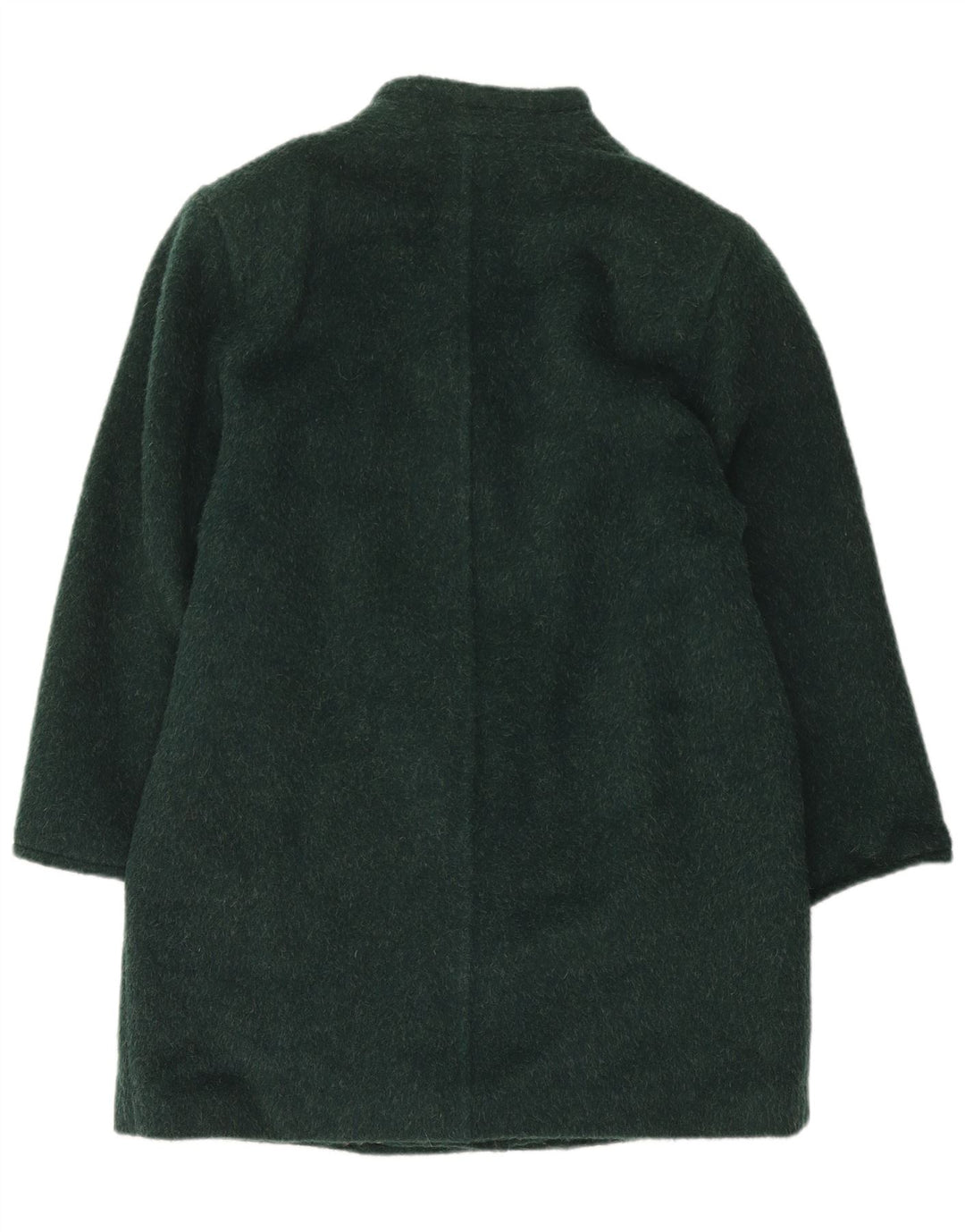 ELENA MIRO Casaco feminino duplo breasted Reino Unido 14 grande lã verde