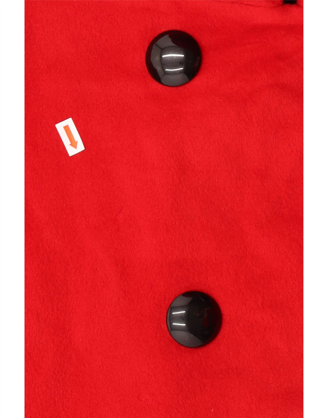 Jaeger Casaco feminino oversized com peito duplo Reino Unido 14 grande angorá vermelho