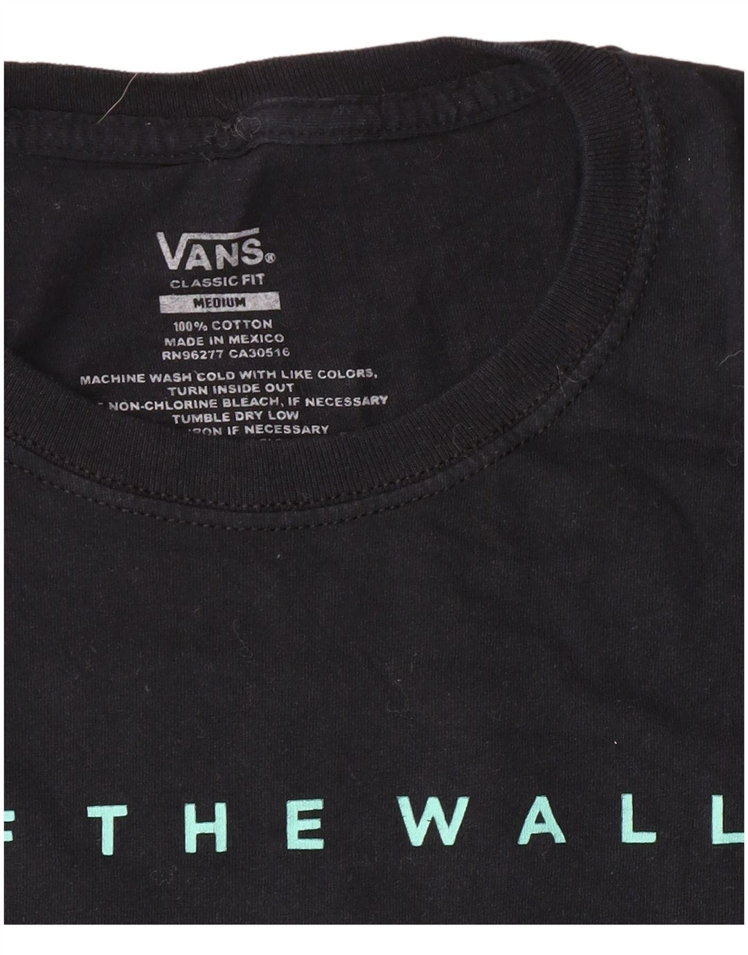 Camiseta Vans Masculina Classic Fit Graphic Top Médio Algodão Preto Clássico