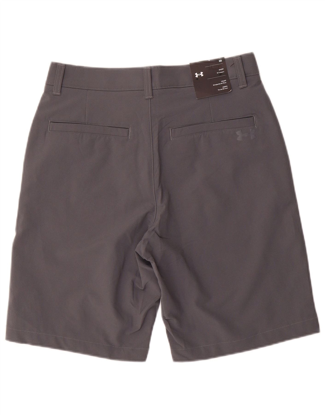 Under Armour Mens Chino Shorts W30 Poliéster Cinza Médio