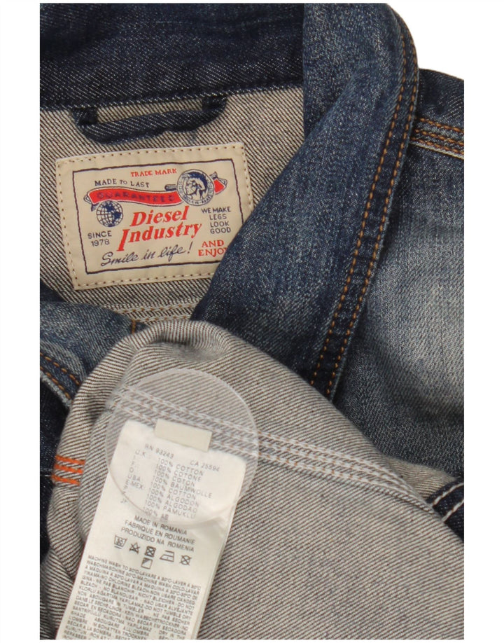 Jaqueta jeans masculina diesel UK 42 XL algodão azul