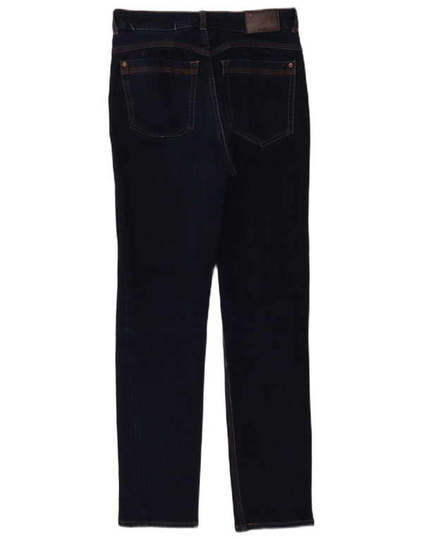 Calça jeans feminina Marks & Spencer UK 8 pequena W28 L26 algodão azul marinho
