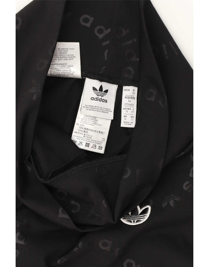 Leggings Adidas Feminino UK 10 Pequeno Poliéster Preto