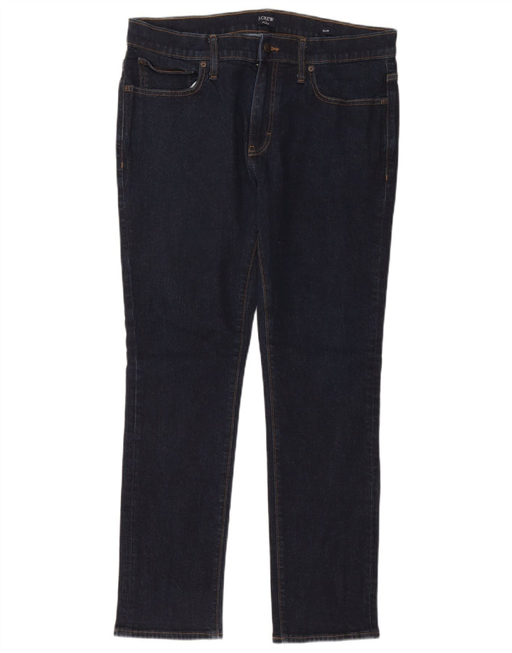 J. Crew Jeans Slim Masculino W34 L30 Azul Marinho Algodão