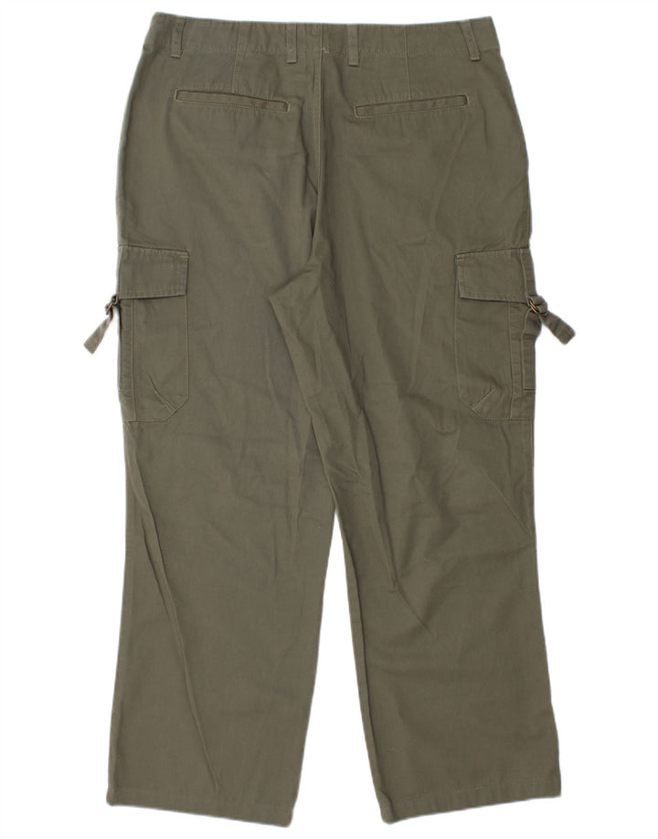 Calças cargo retas masculinas Rainbow W36 L28 algodão cáqui
