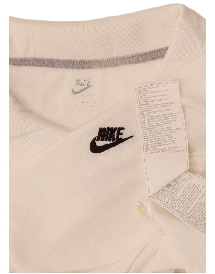 Camisa polo masculina Nike XL algodão branco