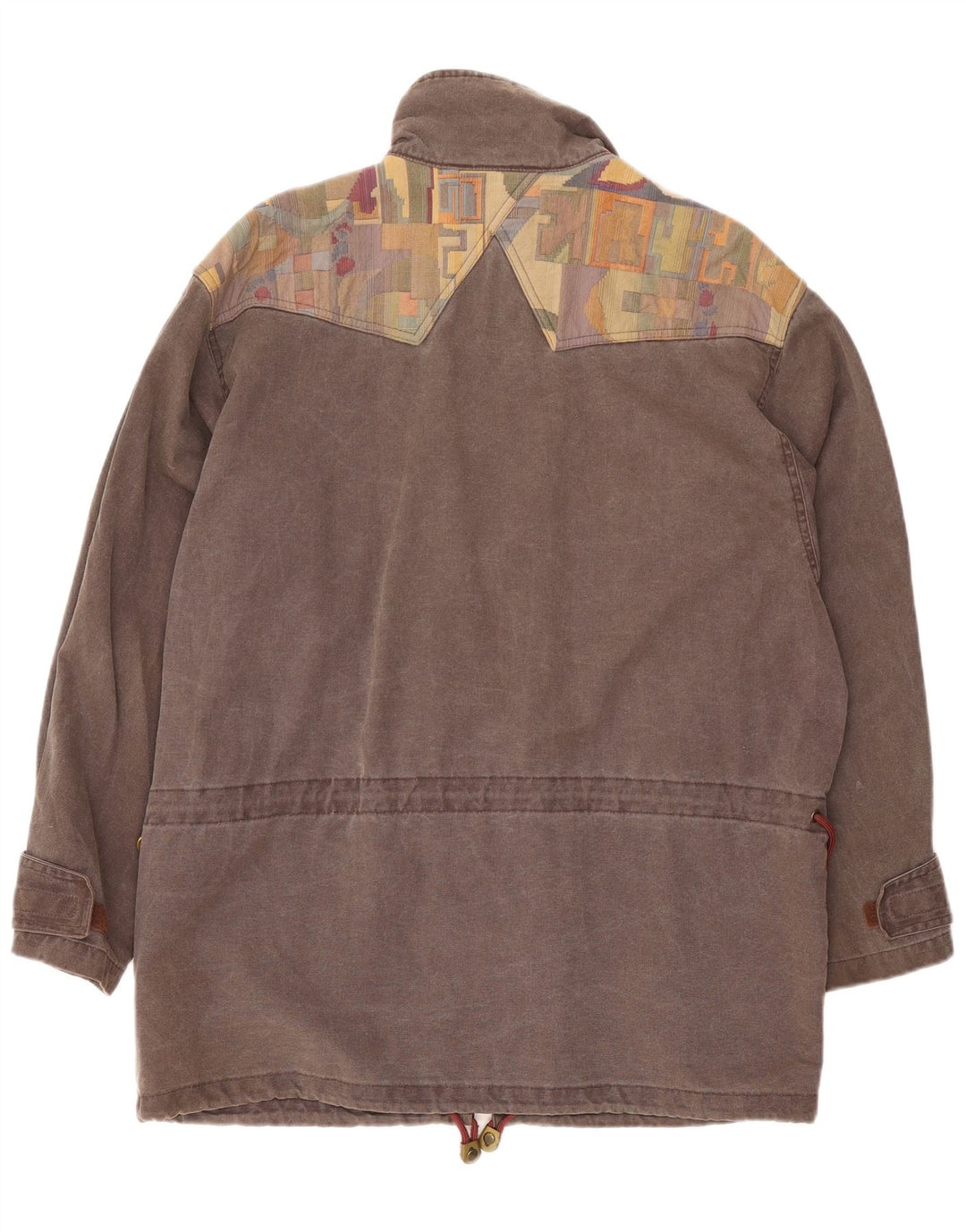 Jaqueta utilitária masculina SALEWA UK 42 XL cinza colorblock algodão