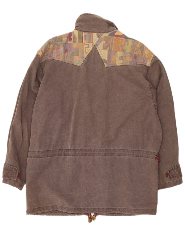 Jaqueta utilitária masculina SALEWA UK 42 XL cinza colorblock algodão